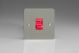 XFS45S Varilight 45 Amp Double Pole Cooker Switch Ultra Flat Brushed Stainless Steel With Red Switch