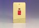 XFV45N Varilight 45 Amp Double Pole Vertical Cooker Switch with Neon Ultra Flat Polished Brass Coated With Red Switch