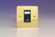 XFVGRJ45B [XFVG1 + DRJ45B] Varilight 1 Gang Black Cat5e Networking Socket Ultra Flat Polished Brass Coated