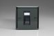 XIGRJ45B Varilight 1 Gang Black Cat5e Networking Socket Classic Iridium Black (Gloss) Effect Finish