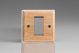 XLKG1-S2W  1 Gang Data Grid Face Plate For 1 Data Module Width (25mm) Kilnwood Classic Wood Limed Oak