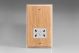 XLKSSW-S2W White Dual Voltage 240V/115V IP41 Shaver Socket Classic Kilnwood Classic Wood Limed Oak 