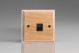 XLKTMB-S2W 1 Gang Black Telephone Master Socket Kilnwood Classic Wood Limed Oak