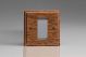 XMOG1-S2W  1 Gang Data Grid Face Plate For 1 Data Module Width (25mm) Kilnwood Classic Wood Medium Oak