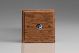 XMOT1BN-S2W 1 Gang 10 Amp Toggle Switch Kilnwood Classic Wood Medium Oak with Iridium Toggle