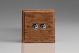 XMOT2BN-S2W 2 Gang 10 Amp Toggle Switch Kilnwood Classic Wood Medium Oak with Iridium Toggles