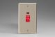 XN45N Varilight 45 Amp Double Pole Vertical Cooker Switch with Neon Classic Satin Chrome Effect Finish with Red Switch