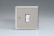 XNR1D Varilight 1 Gang 10 Amp 2 Way & Off Retractive Switch Classic Satin Chrome Effect Finish with Polished Chrome Switch,