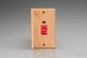 XO45N-S2W 45 Amp Double Pole Vertical Cooker Switch with Neon Kilnwood Classic Wood Light Oak