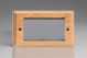 XOG4-S2W  4 Gang Data Grid Face Plate For 3 or 4 Data Module Widths (25, 50, & 100mm) Kilnwood Classic Wood Light Oak