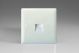 XOTMW Varilight 1 Gang White Telephone Master Socket Classic Polar White Moulded Bevel