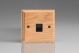 XOTSB-S2W 1 Gang Black Telephone Slave Socket Kilnwood Classic Wood Light Oak