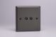 XP88 Varilight 2 Gang Co-axial TV Socket Classic Graphite 21 Effect Finish