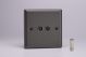 XP88S Varilight 2 Gang Co-axial TV and Satellite TV Socket Classic Graphite 21 Effect Finish