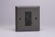 XP8ISOB Varilight 1 Gang Black Isolated Co-axial TV Socket Classic Graphite 21 Effect Finish