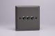 XPT3 Varilight 3 Gang 10 Amp Toggle Switch Classic Graphite 21 Effect Finish