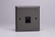 XPTMB Varilight 1 Gang Black Telephone Master Socket Classic Graphite 21 Effect Finish