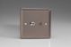 XR88S Varilight 2 Gang Co-axial TV and Satellite TV Socket Classic Pewter Effect Finish