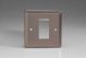 XRG1 Varilight 1 Gang Data Grid Face Plate For 1 Data Module Width Classic Pewter Effect Finish