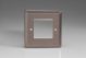 XRG2 Varilight 2 Gang Data Grid Face Plate For 2 Data Module Widths Classic Pewter Effect Finish