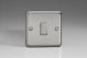 XS1D Varilight 1 Gang 10 Amp Switch Classic Matt Chrome Finish (Brushed Steel Effect) with Brushed Steel Switch