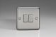 XS2D Varilight 2 Gang 10 Amp Switch Classic Matt Chrome Finish (Brushed Steel Effect) with Brushed Steel Switches