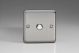 XSP1 Varilight 1 Gang 6 Amp Push-on/off Impulse Switch Classic Matt Chrome Finish (Brushed Steel Effect)