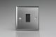 XT1B Varilight 1 Gang 10 Amp Switch Classic Brushed Steel with Black Switch