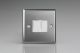 XT2W Varilight 2 Gang 10 Amp Switch Classic Brushed Steel with White Switches