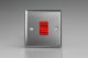 XT45S Varilight 45 Amp Double Pole Cooker Switch Classic Brushed Steel