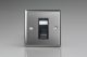 XTGRJ456B [XTG1 + Z2GRJ456B] Varilight 1 Gang Black Cat6 Networking Socket Classic Brushed Steel