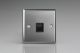 XTTMB Varilight 1 Gang Black Telephone Master Socket Classic Brushed Steel