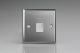 XTTMW Varilight 1 Gang WhiteTelephone Master Socket Classic Brushed Steel