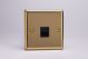 XVTMB Varilight 1 Gang Black Telephone Master Socket Classic Victorian Polished Brass Coated