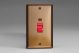 XY45N.BZ Varilight 45 Amp Double Pole Vertical Cooker Switch with Neon Urban Brushed Bronze Effect Finish With Red Switch