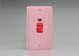 XY45N.RP Varilight 45 Amp Double Pole Vertical Cooker Switch with Neon Lily Rose Pink