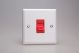 XY45S.CW Varilight 45 Amp Double Pole Cooker Switch Urban Powder Coated Chalk White Finish with Red Switch