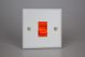 XY45S.MW Varilight 45 Amp Double Pole Cooker Switch Vogue Matt White Effect Finish With Red Switch