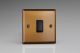 XY7B.BZ Varilight 1 Gang Intermediate (3 Way) 10 Amp Switch Urban Brushed Bronze Effect Finish With Black Switch