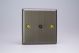 XY8.AB Varilight 1 Gang Co-axial TV Socket Urban Antique (Brushed) Brass Effect Finish