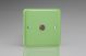 XY8.BG Varilight 1 Gang Co-axial TV Socket Lily Beryl Green