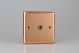 XY8.CU Varilight 1 Gang Co-axial TV Socket Urban Polished Copper Coated