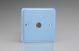 XY8.DB Varilight 1 Gang Co-axial TV Socket Lily Duck Egg Blue