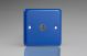 XY8.RB Varilight 1 Gang Co-axial TV Socket Lily Reflex Blue