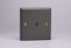 XY8.SL Varilight 1 Gang Co-axial TV Socket Vogue Slate Effect Finish