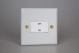 XYFIW.MW Varilight Fan Isolating 10 Amp Triple Pole Switch Vogue Matt White Effect Finish With White Switch