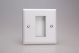 XYG1.CW Varilight 1 Gang Data Grid Face Plate For 1 Data Module Width Urban Powder Coated Chalk White Finish