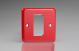 XYG1.PR Varilight 1 Gang Data Grid Face Plate For 1 Data Module Width Lily Pillar Box Red