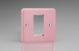 XYG1.RP Varilight 1 Gang Data Grid Face Plate For 1 Data Module Width Lily Rose Pink