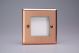 XYG2.BC Varilight 2 Gang Data Grid Face Plate For 2 Data Module Widths Urban Brushed Copper Effect Finish